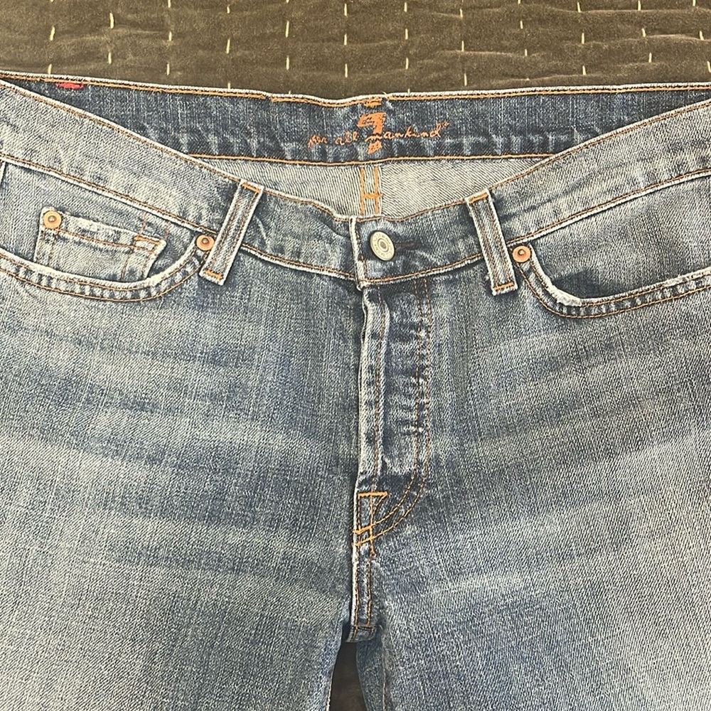 7 for all mankind blue jeans.  size 32